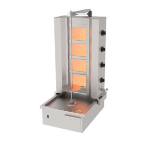 Döner Ocağı Gazlı 4 Gözlü Alttan Motorlu